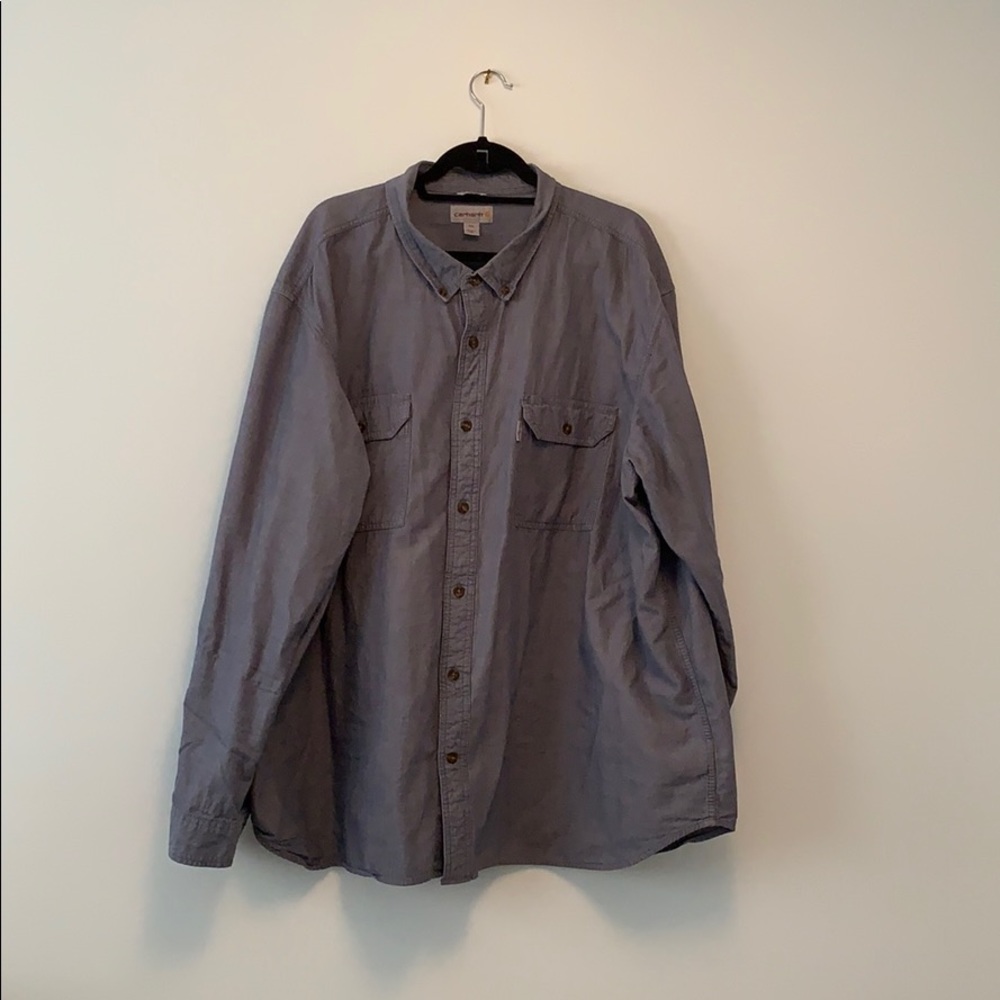 Carhartt relaxed fit chambray button up